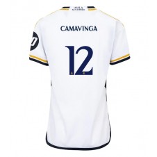 Real Madrid Eduardo Camavinga #12 Hjemmedrakt Kvinner 2023-24 Kortermet